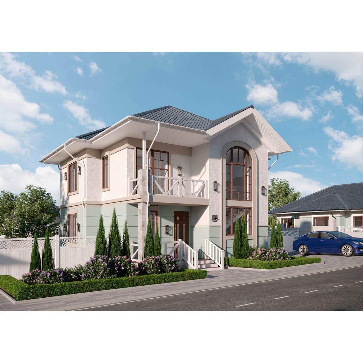 Планировка Коттедж 162,4 м² в КП «Династия» — №109 | Море Близко