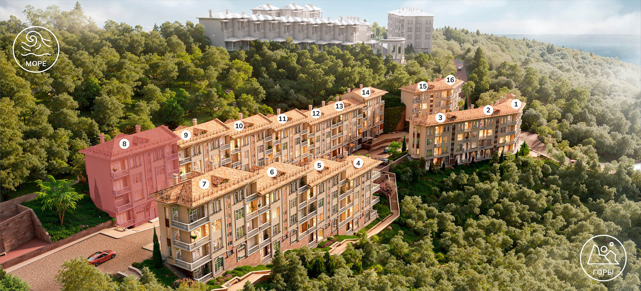 Планировка 1‑комнатная квартира 38,5 м² в ЖК «Ласка» — №62 корпус Жилой комплекс Ласка | Море Близко