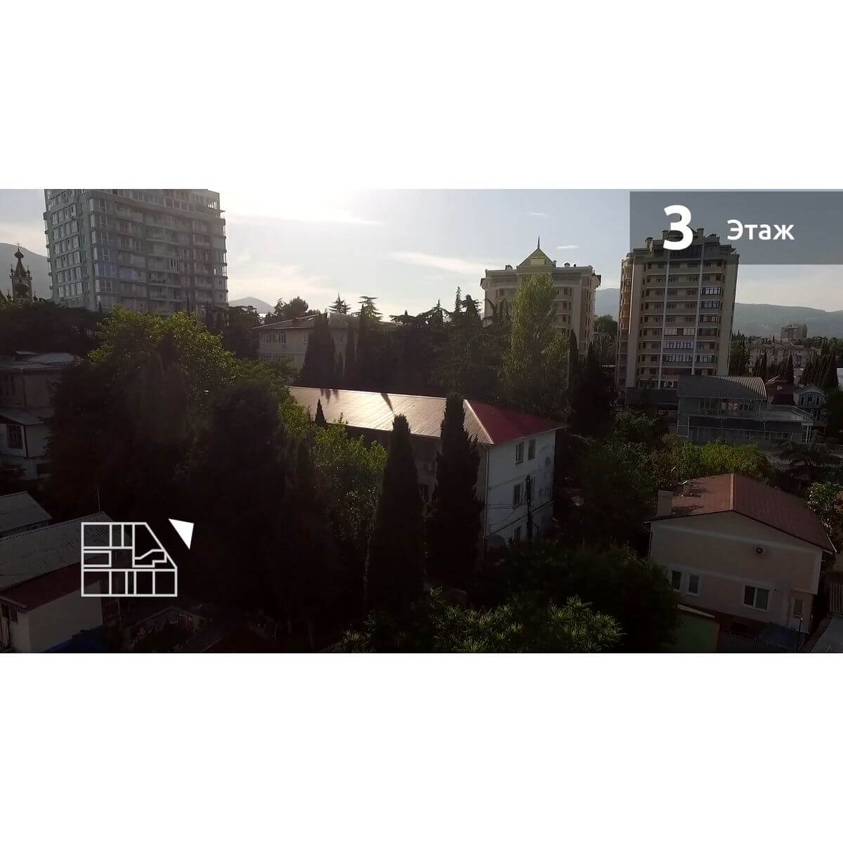 Планировка Апартамент 1‑комнатный площадью 79.41 м² с видом на горы №А-16 продаётся в городе Алушта «АК Парк Плаза» от застройщика по цене 30 925 833 ₽ – Море Близко