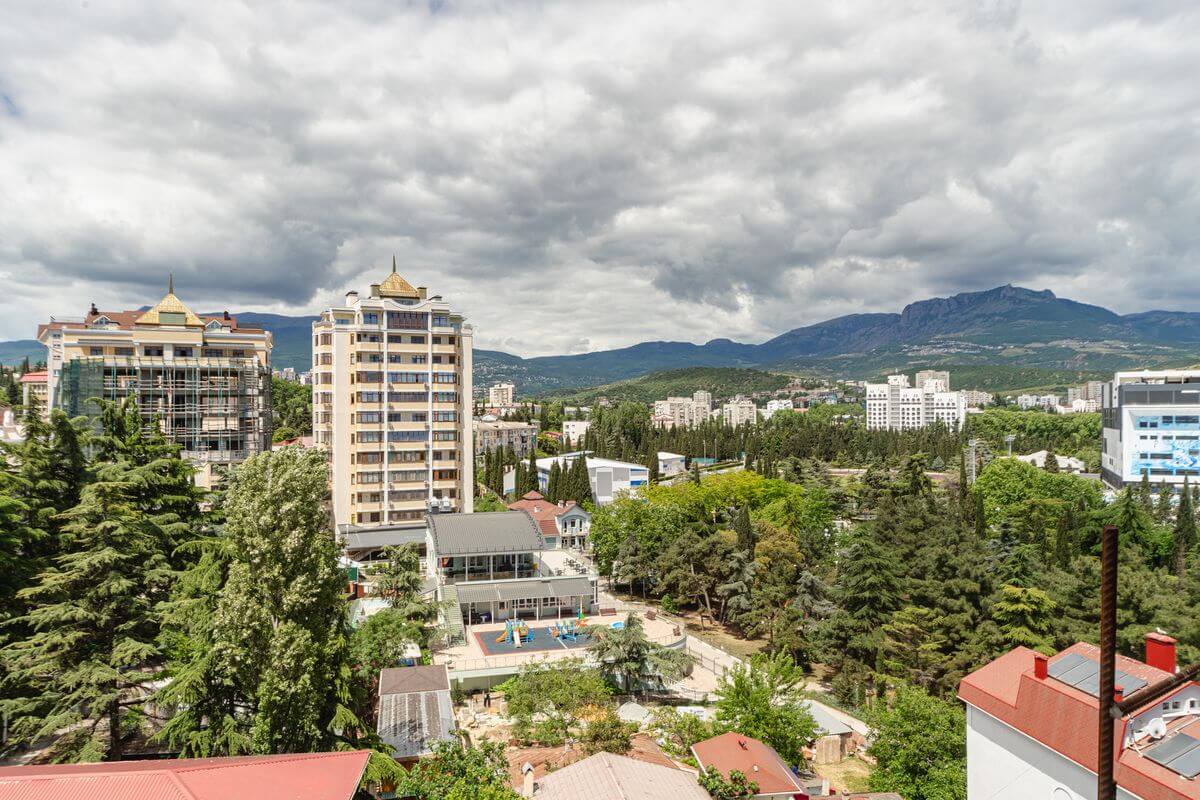 Планировка Апартамент 2‑комнатный площадью 163.29 м² с видом на горы №А-81 продаётся в городе Алушта «АК Парк Плаза» от застройщика по цене 54 671 550 ₽ – МОРЕ БЛИЗКО