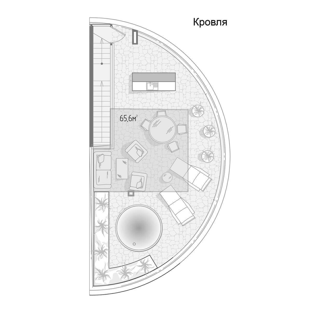 Планировка Коттедж площадью 197.30 м² с видом на море и горы №51 продаётся в городе Алушта «КП Паруса Мечты» от застройщика по цене 50 000 000 ₽ – МОРЕ БЛИЗКО