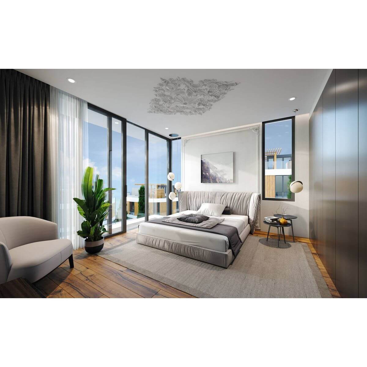 Планировка Коттедж площадью 173.20 м² с видом на море и горы №91 продаётся в городе Алушта «КП Паруса Мечты» от застройщика по цене 50 000 000 ₽ – МОРЕ БЛИЗКО