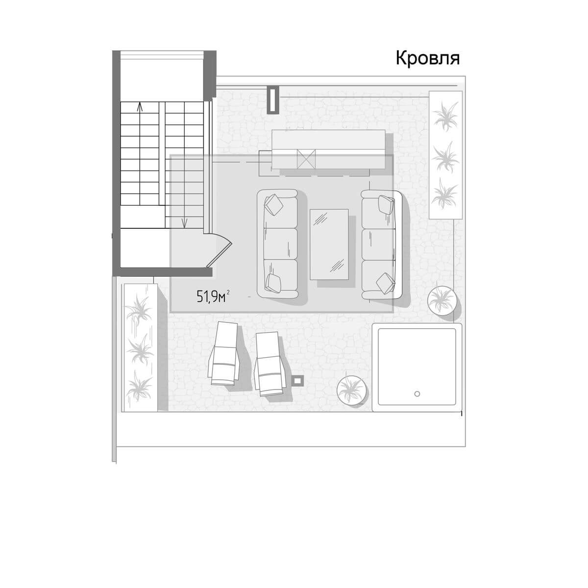 Планировка Коттедж площадью 173.20 м² с видом на море и горы №91 продаётся в городе Алушта «КП Паруса Мечты» от застройщика по цене 50 000 000 ₽ – МОРЕ БЛИЗКО