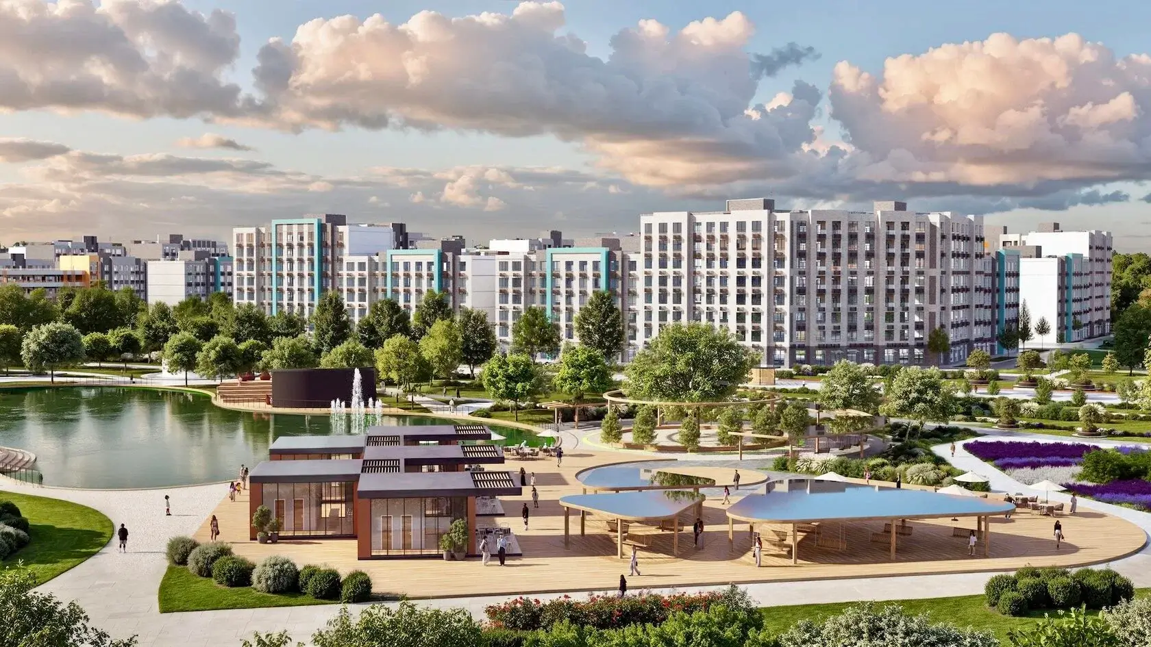 Планировка Квартира 1‑комнатная площадью 35.41 м² №100 продаётся в городе Феодосия «ЖК Просторы Крыма» от застройщика по цене 7 719 380 ₽ – МОРЕ БЛИЗКО