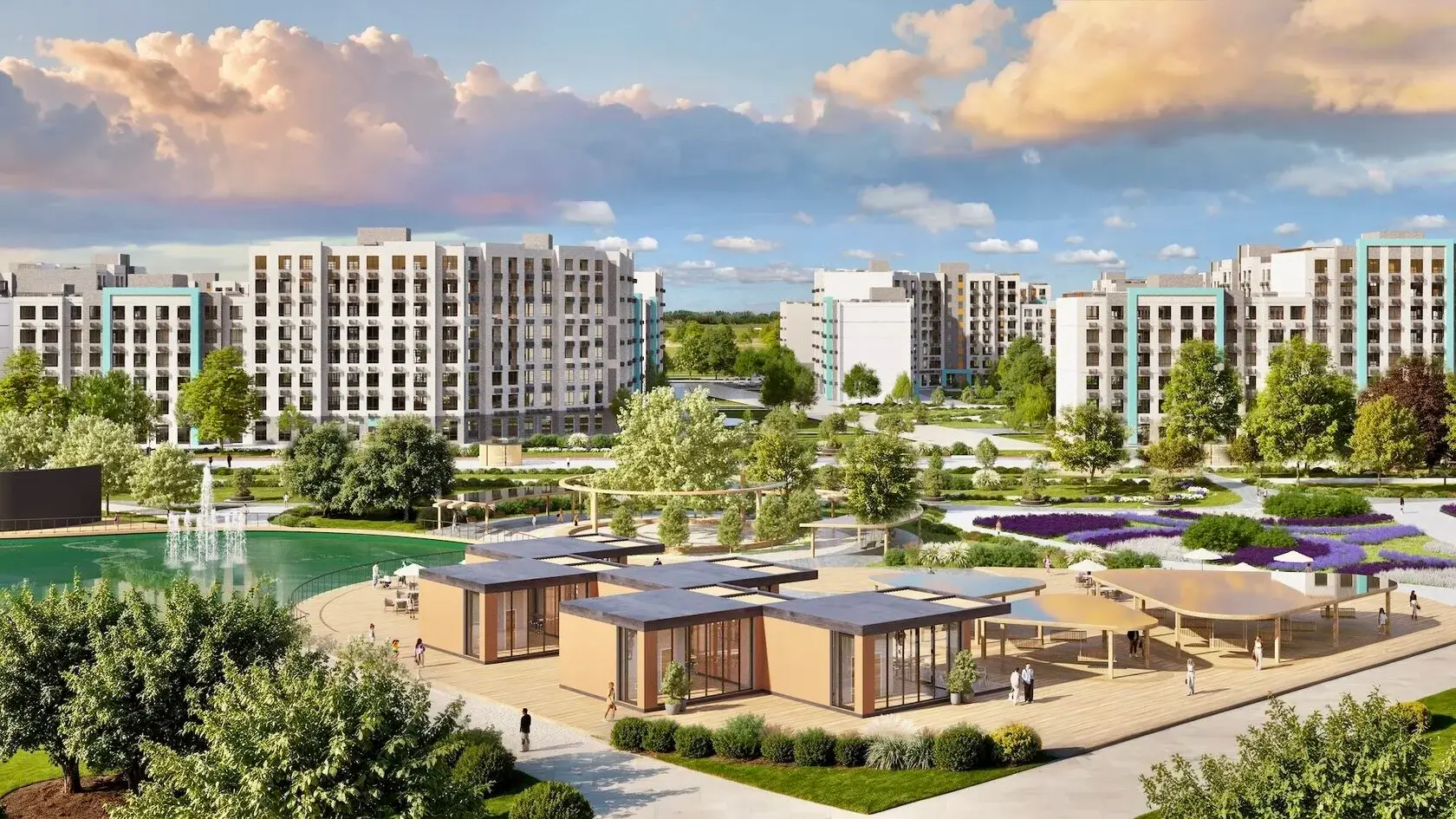 Планировка Квартира 1‑комнатная площадью 35.41 м² №100 продаётся в городе Феодосия «ЖК Просторы Крыма» от застройщика по цене 7 719 380 ₽ – МОРЕ БЛИЗКО